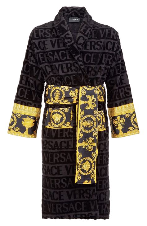 robe blanche versace|Versace robes for sale.